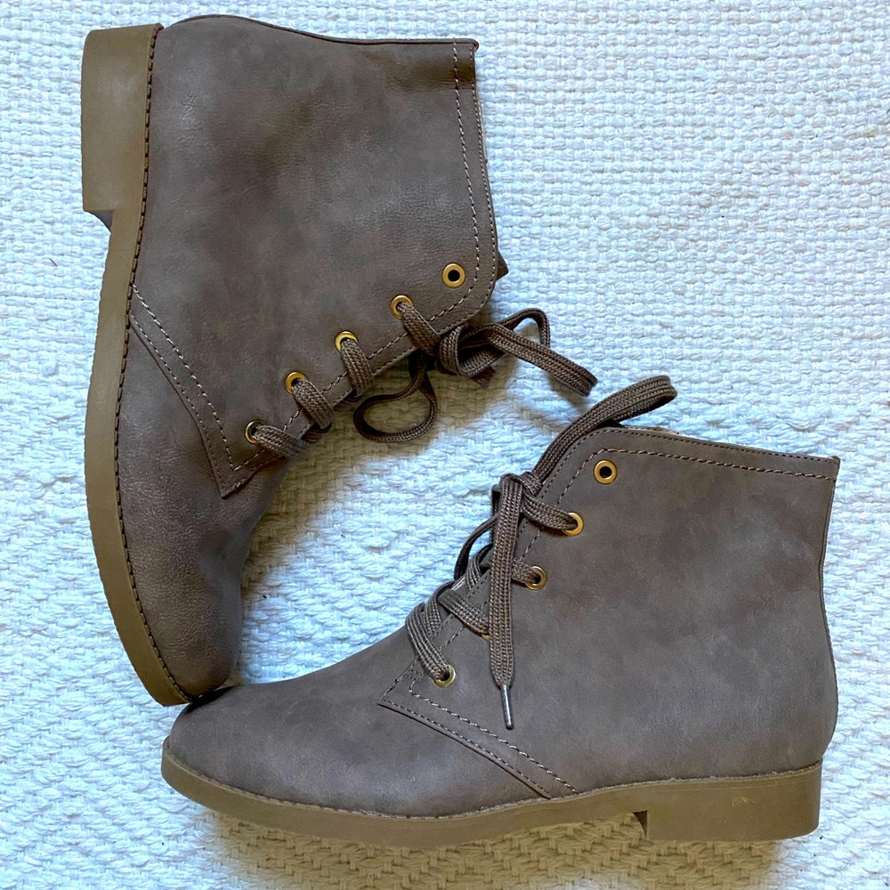 Lace-up Ankle Booties